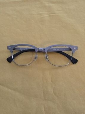 Ray-Ban Unisex Brushed Gunmetal Finish Eyeglasses - Gently used With Case
